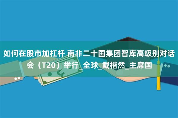 如何在股市加杠杆 南非二十国集团智库高级别对话会（T20）举行_全球_戴楷然_主席国